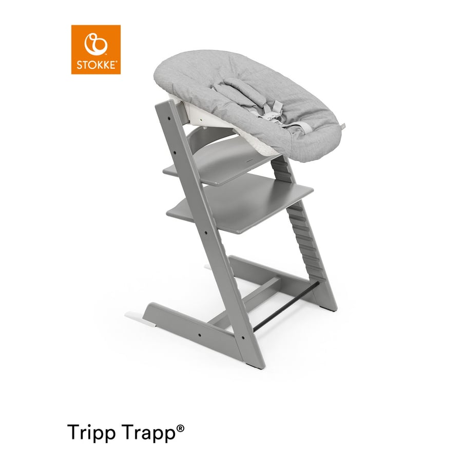 Image of STOKKE® Tripp Trapp® Sedia - Faggio Storm incl. Newborn Set™ Grigio059