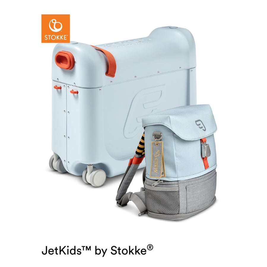 JETKIDS™ BY STOKKE® Aufsitzkoffer BedBox™ mit Crew BackPack™ Blue  - Onlineshop Babymarkt