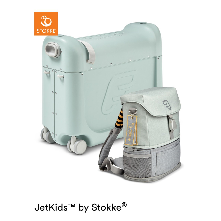 Image of JETKIDS™ BY STOKKE® Pack da viaggio BedBox™ + Crew BackPack™ Verde059