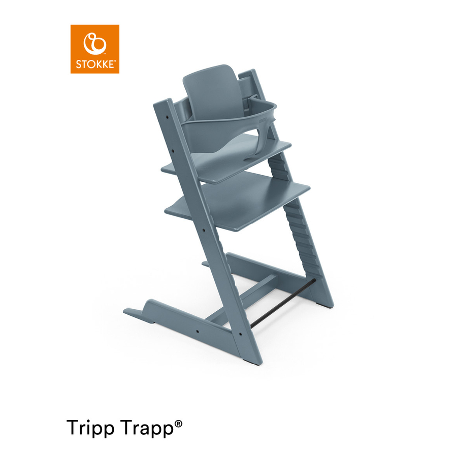 Image of STOKKE® Tripp Trapp® Seggiolone incl. Baby Set V1 Faggio Blu Fiordo059