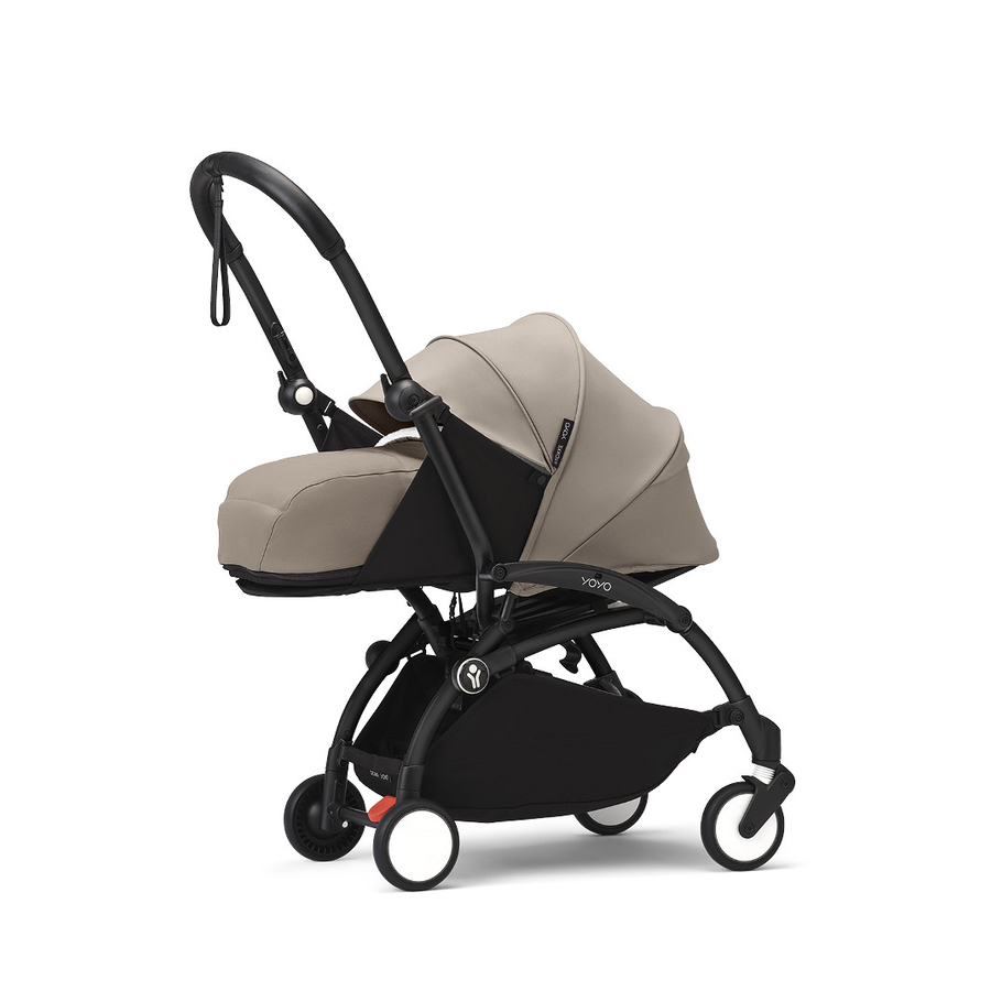 Image of Stokke® YOYO³ Passeggino con telaio nero incl. navicella 0+ Taupe059