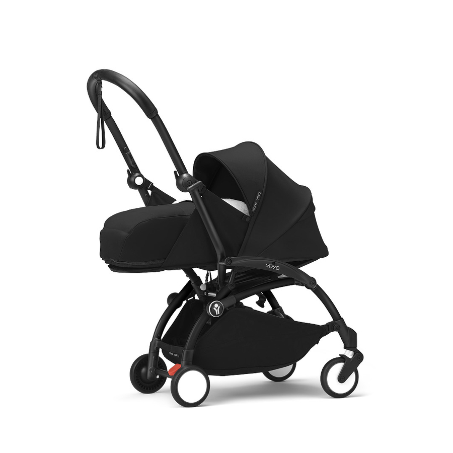 Image of Stokke® YOYO³ Passeggino con telaio nero incl. navicella 0+ nero059