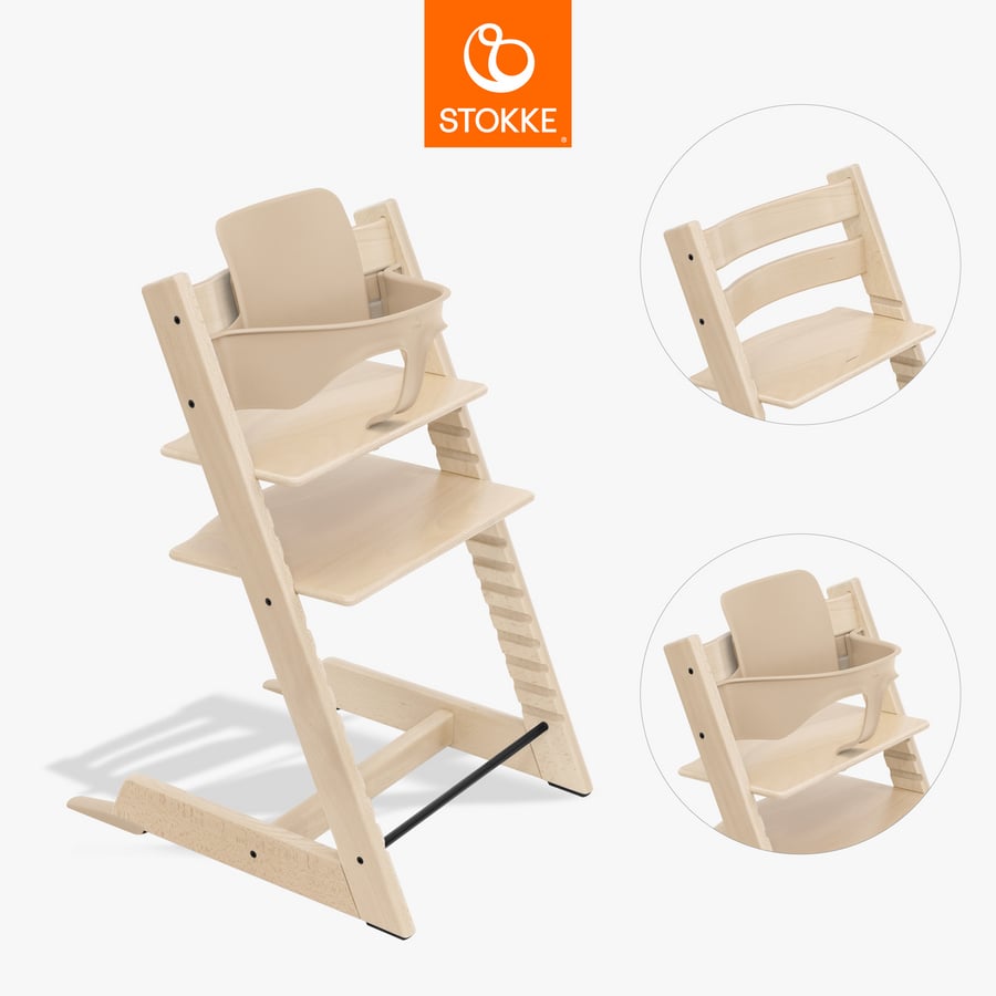 Image of STOKKE® Tripp Trapp® Sedia - Faggio naturale incl. Baby Set V2 naturale059