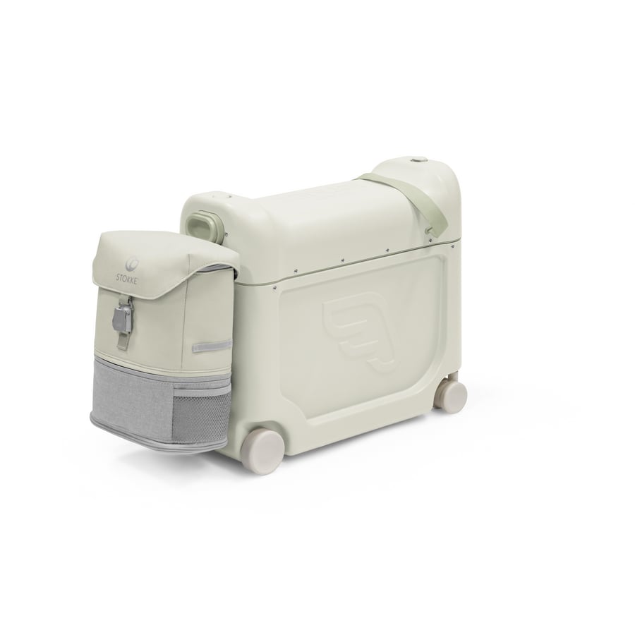 Image of JETKIDS™ BY STOKKE® Pack da viaggio BedBox™ Creamy Cappuccino con Crew BackPack™Sea Verde059