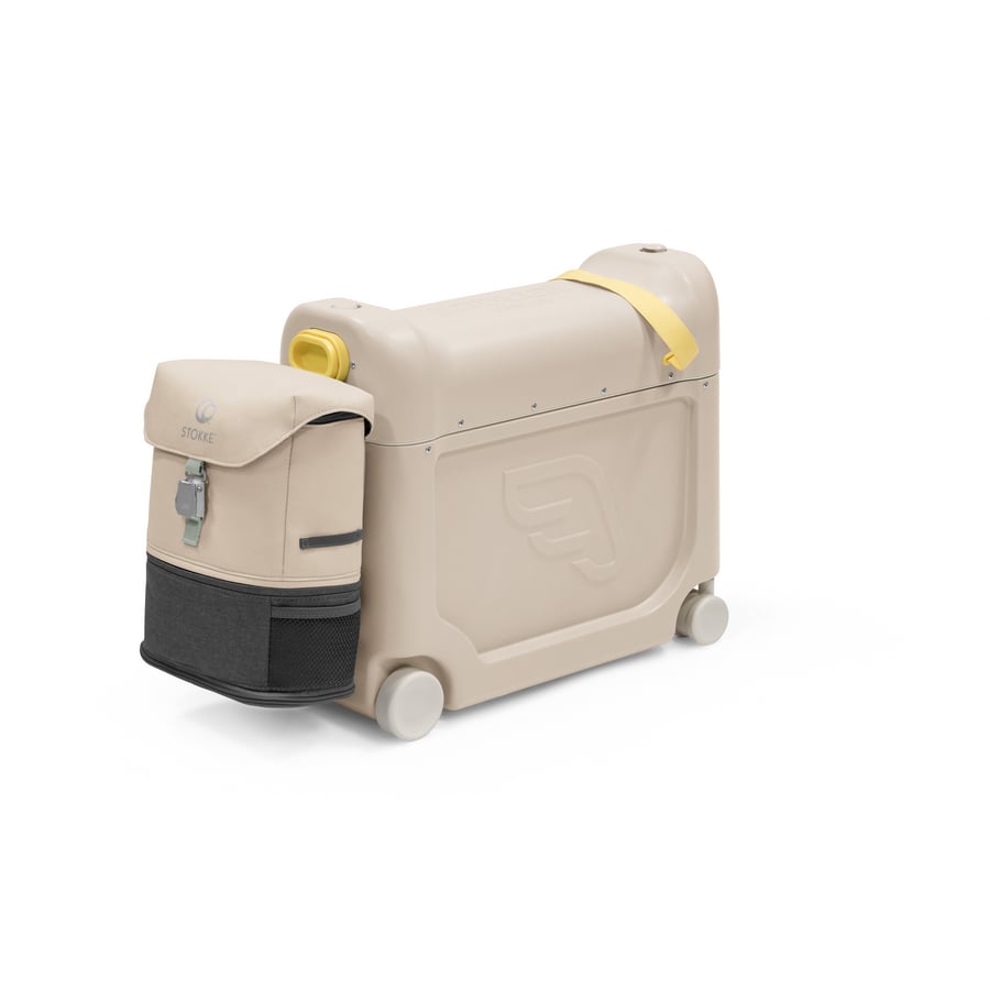 Image of JETKIDS™ BY STOKKE® Pack da viaggio BedBox™ Creamy Cappuccino con Crew BackPack™Moonglow bianco059