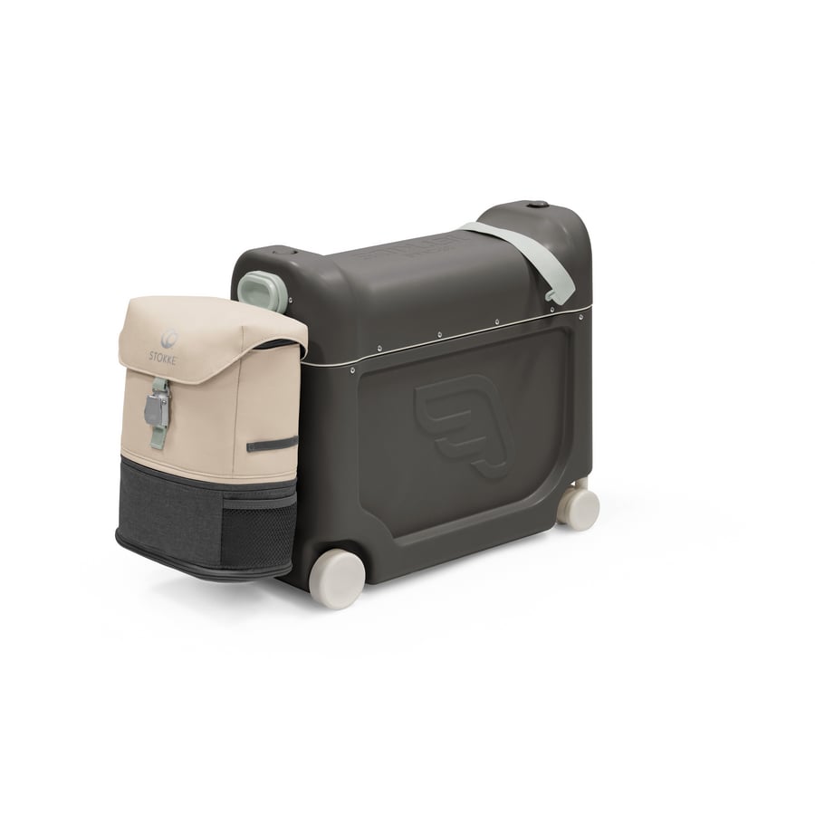 Image of JETKIDS™ BY STOKKE® Pack da viaggio BedBox™ Creamy Cappuccino con Crew BackPack™Midnight grigio059