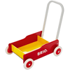BRIO® Chariot de marche enfant bois rouge/jaune 31350