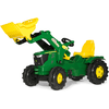 rolly®toys Trattore giocattolo Farmtrac John Deere con ruspa 6210 R