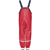 PLAYSHOES Pantalones de lluvia con forro polar – rojo