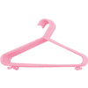 bieco Percha de plástico para abrigos 8 piezas rosa