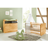 Pinolino Chambre bébé duo lit commode Natura large bois 70x140 cm