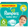 Pampers Baby-Dry str. 6 Extra Large (13-18 kg) månedspakke 124 styk