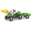 rolly toys Tracteur enfant à pédales rollykid-X pelle remorque 023134