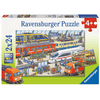 Ravensburger Puzzle - Trubel am Bahnhof 2x24 Teile
