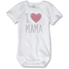 SANETTA Body enfant manches courtes coeur coton bio blanc