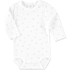 SANETTA Baby Body 1/1 Arm STJÄRNOR vit 