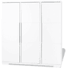 Pinolino Armoire enfant 3 portes Polar mat blanc