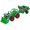 WADER QUALITY TOYS Farmer Technic - Traktor mit Frontschaufel und Kippanhänger