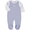 FEETJE Baby Stramplerset Ringel azul claro