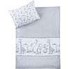 JULIUS ZÖLLNER sengetøy 100 / 135cm Safari hvit / grå