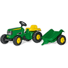 rolly®toys Tracteur enfant rollykid John Deere remorque rollyKid 012190