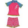 Playshoes Ensemble de bain enfant, protection UV, fille, Fleur, rose