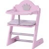 ROBA Chaise haute pour poupée Princesse Sophie, laqué rosé