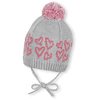 Sterntaler Girl Chapeau tricoté en maille coeur argent melange