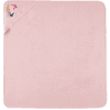 HÜTTE &amp; CO badhanddoek met kap rosé 100 x 100 cm