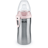 NUK Active Cup rosa rustfritt stål drikkeflaske fra 12 måneder