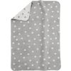 ALVI Babytæppe i bomuld med kædekanter med stjerner grå