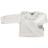 JACKY Camisa de manga larga con cuello de encaje blanco