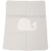 DAVID FUSSENEGGER Copertina bebè balena / strisce in feltro 70 x 90 cm