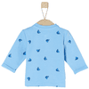 s. Oliver tričko s motivem velryby s dlouhým rukávem světle modré