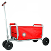 BEACHTREKKER Carro de mano plegable LiFe con freno de mano rojo