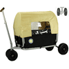BEACHTREKKER Chariot de transport à main enfant pliable LiFe noir, frein de blocage, toit