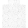 Alvi Biancheria da lettino 80 x 80 cm, Stelle grigio argento Esclusivo