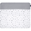 Alvi Cambiador con funda estrellas gris plateado exclusivo 70 x 85 cm