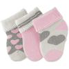 Sterntaler První dětské ponožky 3-pack Hearts Pink