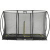 EXIT Silhouette inground trampoline 244x366cm met veiligheidsnet - zwart
