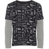 name it Boys Shirt met lange mouwen Nmmolando zwart