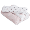 aden® dapper Manta para bebé doll rosa paquete de 4 unidades