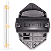 LASCAL Kiddy Guard Rohrhalterungs-Set schwarz für Verschlussleiste