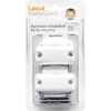 Lascal Kit fixation rampe pour barrière Kiddy Guard blanc, 2 pièces 