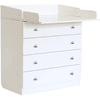 Polini Kids Commode à langer Simple 1580 bois blanc