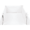 SONNE Tour de lit bébé uni 32x210 cm blanc