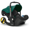 doona Babyschale Racing Green / grün mit voll integriertem Fahrgestell, 2 in 1