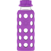lifefactory Kinderflasche aus Glas in grape 250 ml 