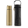 miniland deluxe thermos Thermosflasche mit Isoliertasche gold 500ml 