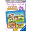 Ravensburger My first Puzzle - Rahmenpuzzle Meine Tierkinder, 3x6 Teile